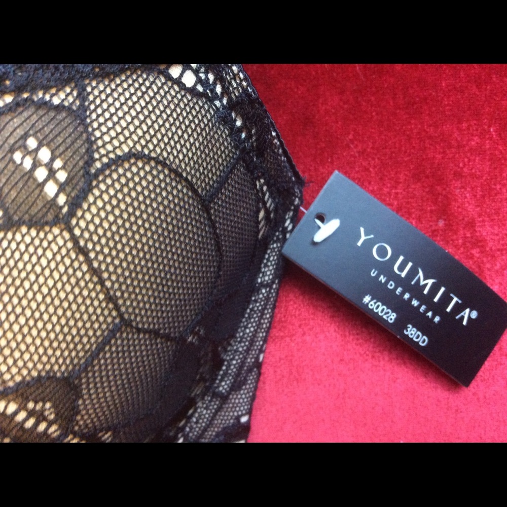 💥2HP 💥 Sexy Black Lace push up bra - Picture 3 of 4